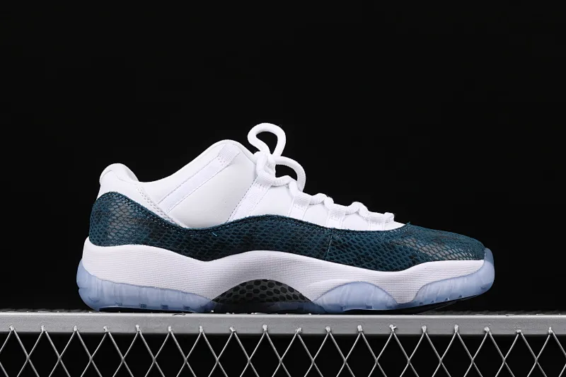 All categories Air Jordan Jordan series basketball shoes Air Jordan 11 pure original version Air Jordan 11 Low SE "Snakeskin" "Blue snake pattern" CD6846-102